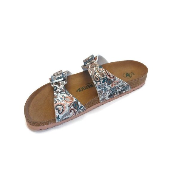Birkenstock Sydney Vegan Birko-Flor Sandals Womens 10 Paisley Light Rose EU 41 - Picture 4 of 9